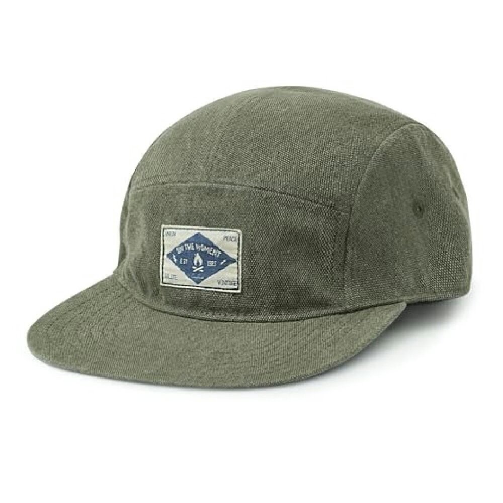Snapback 5 Panel Cotton Baseball Cap Adjustable Flat Bill Unisex - Picture 7 of 8
